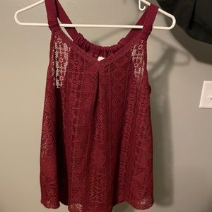 Lace tank top